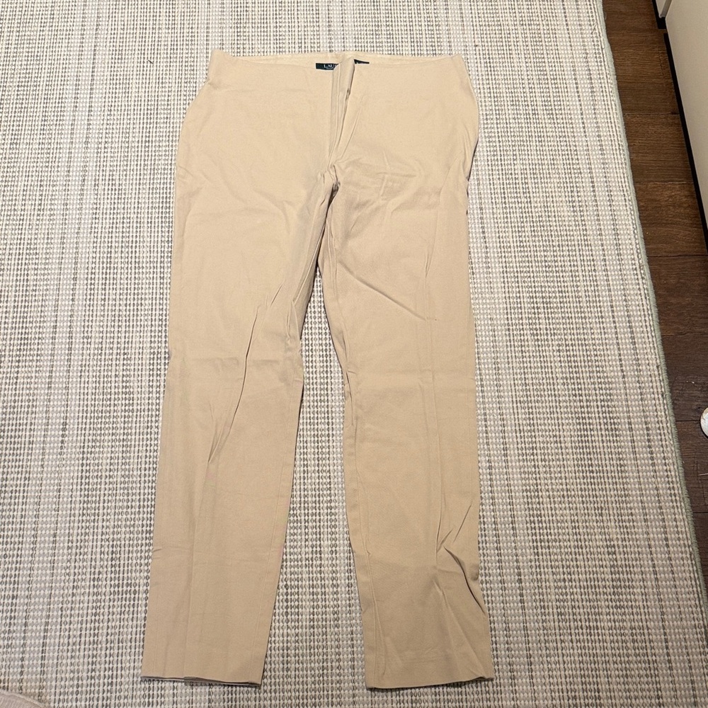 Lauren Ralph Lauren Women's Tan Skinny Pants